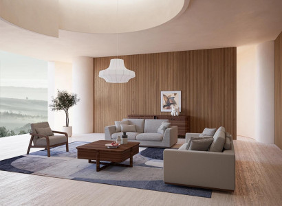 Living room grey sofa set 2x sofas two-seater design armchair luxury furnishings